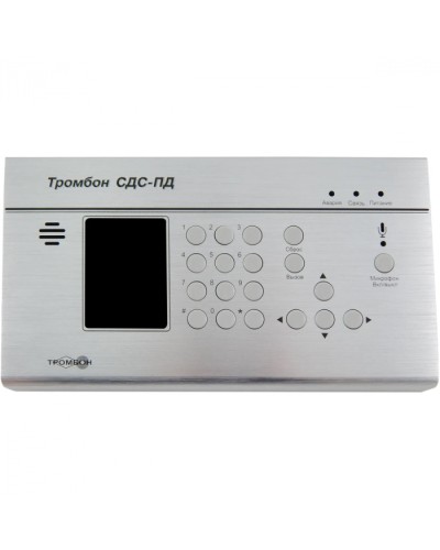 Пульт диспетчера для двухсторонней речевой связи между диспетчером и зоной оповещения Тромбон СДС-ПД в Октябрьском Система оповещения и трансляции Pintop.ru