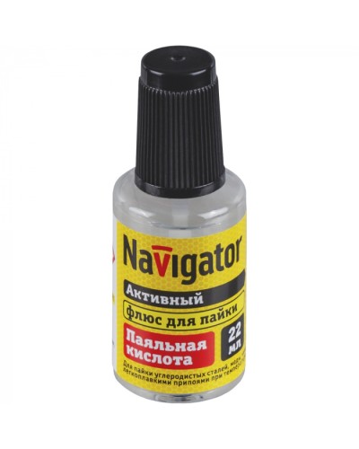 Флюс Navigator 93 262 NEM-Fl01-F22 (паяльная кислота, 22 мл) в Октябрьском Аксессуары для кабель-канала Pintop.ru
