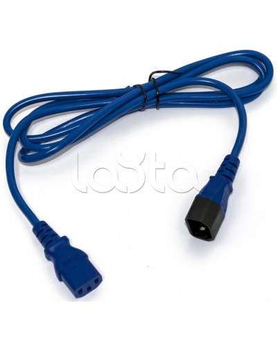 Кабель питания монитор-компьютер Hyperline PWC-IEC13-IEC14-5.0-BL в Октябрьском Патч-корды и пигтейлы Pintop.ru