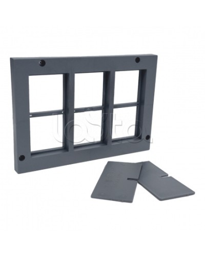 Рамка приборная 12 модулей для лючка C-Line 24 EKF cl-rp-12-24 в Октябрьском Аксессуары для кабель-канала Pintop.ru