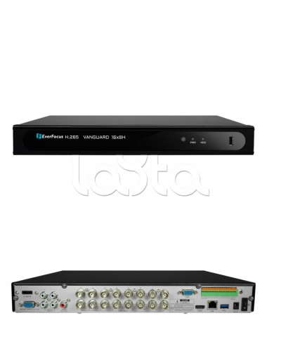 Видеорегистратор 16-канальный EverFocus VANGUARD II 16x8H в Октябрьском Видеорегистраторы гибридные Pintop.ru