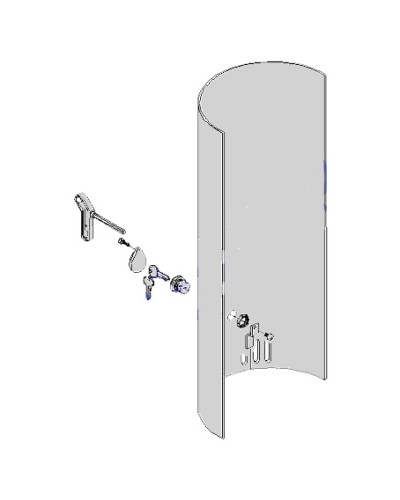 Крышка с замком разблокировки CAT-X Came 119RIX012 в Октябрьском Запчасти для шлагбаумов и автоматики Pintop.ru