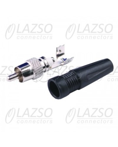 Разъем штекер RCA под винт LAZSO (APR012) в Октябрьском Коннекторы Pintop.ru