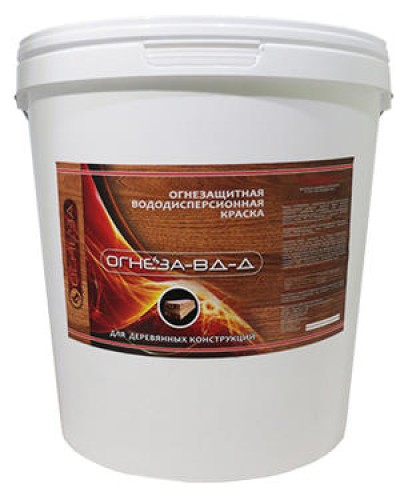 Краска огнезащитная водно-дисперсионнаявспучивающаясядля дерева Огнеза марки«ОГНЕЗА-ВД-Д» , ведро 25 кг., цвет белый в Октябрьском Огнезащитные краски Pintop.ru