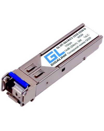 Модуль SFP Gigalink GL-OT-SG14LC1-1550-1310-D в Октябрьском Модули SFP/XFP/GBIC Pintop.ru