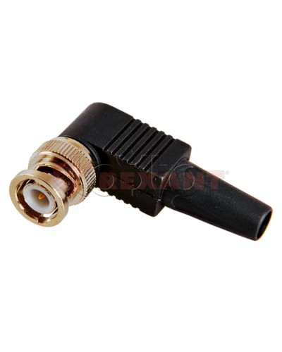 Разъем штекер BNC под винт с колпачком угловой (02-002) (50шт/уп) REXANT 05-3072 в Октябрьском Коннекторы Pintop.ru