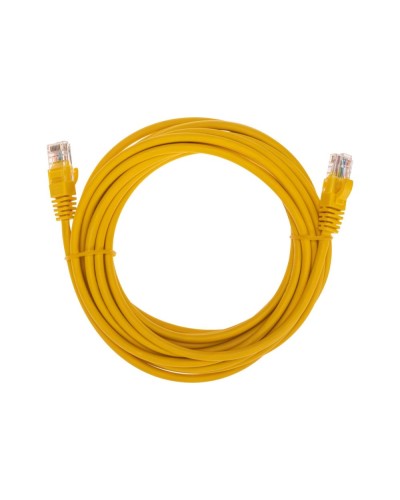 Патч-корд U/UTP, CAT 5e, RJ45-RJ45, 26AWG, LSZH, желтый, 5м REXANT 02-0105-5 в Октябрьском Патчкорды (медные) Pintop.ru