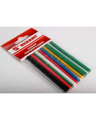 Набор термоусадочных трубок №1 (АВТО) (10шт/уп) REXANT 29-0101 в Октябрьском Аксессуары для кабель-канала Pintop.ru