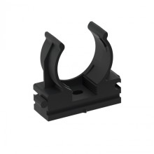 CFQ25 Держатель (клипса) для труб, для монтажного пистолета D25мм, цвет чёрный (50шт) Экопласт (41525BL)