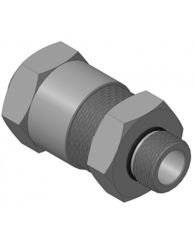 Кабельный ввод с резьбой G3/4 для прокладки кабеля в металлорукаве РЗ-ЦП-25, с уплотнением кабеля и проходным диаметром кабеля d=8-12 мм Спектрон КВМ-25/12-М-G3/4 в Октябрьском Аксессуары для кабель-канала Pintop.ru