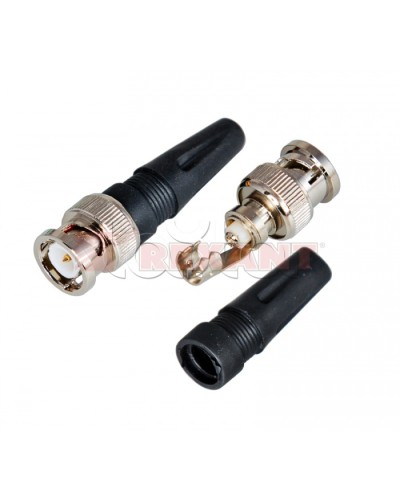 Разъем штекер BNC под винт с колпачком (02-001) (50шт/уп) REXANT 05-3071 в Октябрьском Коннекторы Pintop.ru