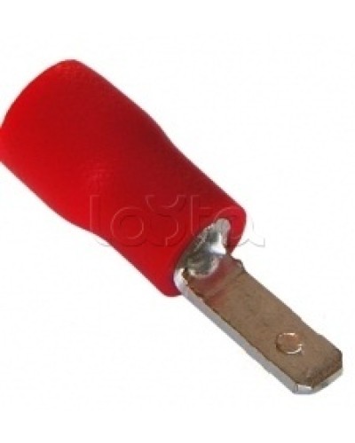 Клемма плоская изолированная 0.5-1.5 мм² (КПИ штекер - 2.8мм) (100шт/уп) REXANT 08-0311 в Октябрьском Клеммные колодки Pintop.ru