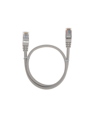 Патч-корд F/UTP, CAT 5e, RJ45-RJ45, 26AWG, LSZH, серый, 0,5м REXANT 02-0110-05 в Октябрьском Патчкорды (медные) Pintop.ru