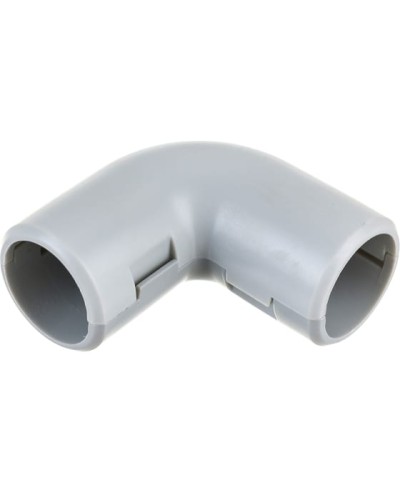CI20G Угол 90 гр.(2част.) для труб D20мм, цвет белый (1уп = 25шт) Экопласт (41220-25W) в Октябрьском Повороты, муфты, тройники Pintop.ru