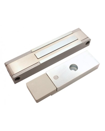 Электромагнитный замок с датчиком состояния двери ALeko ALM-150P (12В серый) в Октябрьском Электромагнитные замки Pintop.ru