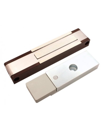 Электромагнитный замок с датчиком состояния двери ALeko ALM-150P (24В коричневый) в Октябрьском Электромагнитные замки Pintop.ru