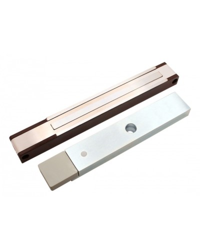 Электромагнитный замок с датчиком состояния двери ALeko ALM-200P (24В коричневый) в Октябрьском Электромагнитные замки Pintop.ru