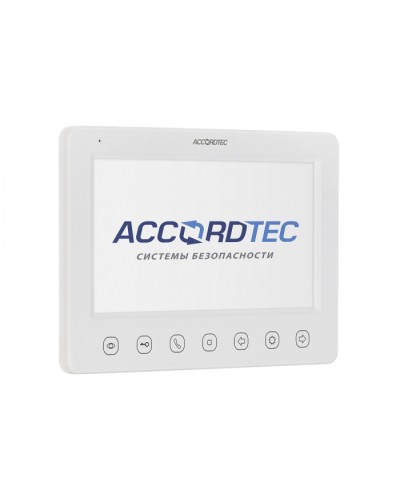 Монитор видеодомофон AccordTec AT-VD 751C/M/SD WH в Октябрьском Абонентские IP устройства Pintop.ru
