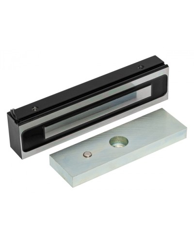 Электромагнитный замок AccordTec ML-200K-3 Premium Black с планкой в Октябрьском Электромагнитные замки Pintop.ru