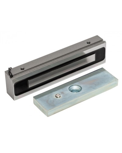 Электромагнитный замок AccordTec ML-200K-3 Premium Grey с планкой в Октябрьском Электромагнитные замки Pintop.ru