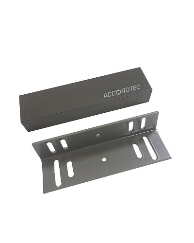Электромагнитный влагозащищенный замок премиум-класса AccordTec ML-200K Premium Grey с уголком в Октябрьском Электромагнитные замки Pintop.ru