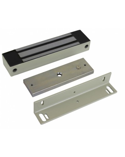 Замок электромагнитный влагозащищенный AccordTec ML-350N K-2 с уголком (серый) в Октябрьском Электромагнитные замки Pintop.ru