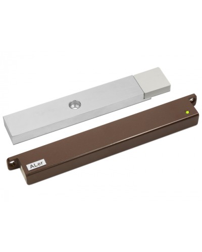 Замок электромагнитный Aler AL-200 PRemium (24 В, коричневый) в Октябрьском Электромагнитные замки Pintop.ru