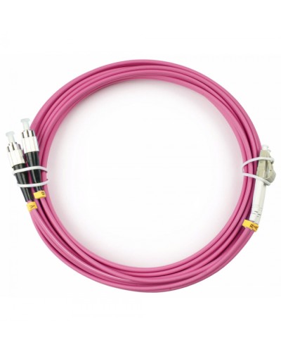 Шнур оптический duplex LC-FC 50/125 mm OM4 10м LSZH Cabeus FOP-50-OM4-LC-FC-10m в Октябрьском Патч-корды оптические Pintop.ru