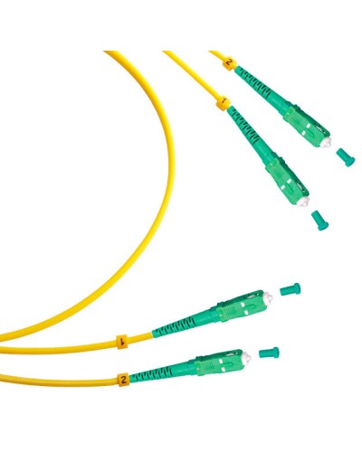 Шнур оптический duplex SC/APC-SC/APC 9/125 sm 7м LSZH Cabeus FOP(d)-9-SC/APC-SC/APC-7m в Октябрьском Патч-корды оптические Pintop.ru