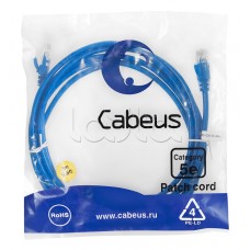 Патч-корд медный U/UTP кат.5е (3м) LSZH (синий) Cabeus (PC-UTP-RJ45-Cat.5e-3m-BL-LSZH)