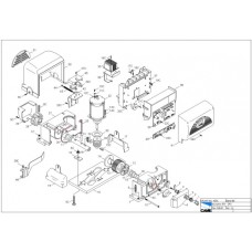 Верхняя часть корпуса с кнопками TOP-432M Came 119RIR151
