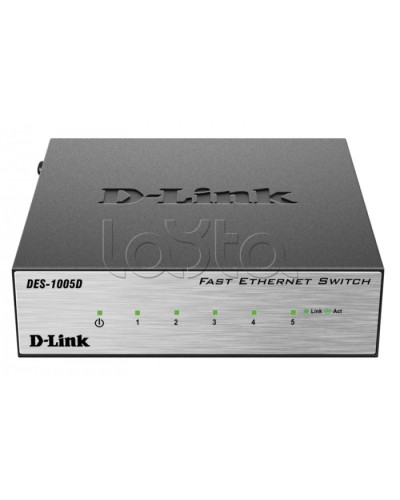 Коммутатор 5-портовый D-Link DES-1005D/O2B в Октябрьском Коммутаторы Pintop.ru