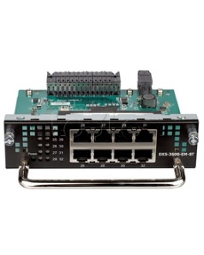Модуль расширения с 8 портами D-Link DXS-3600-EM-8T/A1A в Октябрьском Дополнительное оборудование для сетей Pintop.ru