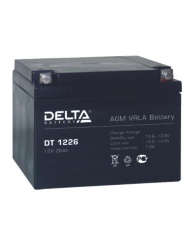 Аккумулятор свинцово-кислотный Delta DT 1226 в Октябрьском Электротехническое оборудование Pintop.ru