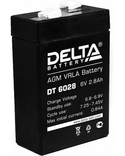 Аккумулятор свинцово-кислотный Delta DT 6028 в Октябрьском Электротехническое оборудование Pintop.ru