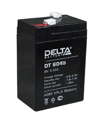 Аккумулятор свинцово-кислотный Delta DT 6045 в Октябрьском Электротехническое оборудование Pintop.ru
