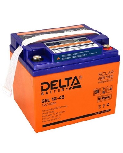 Аккумулятор свинцово-кислотный Delta GEL 12-45 в Октябрьском Электротехническое оборудование Pintop.ru