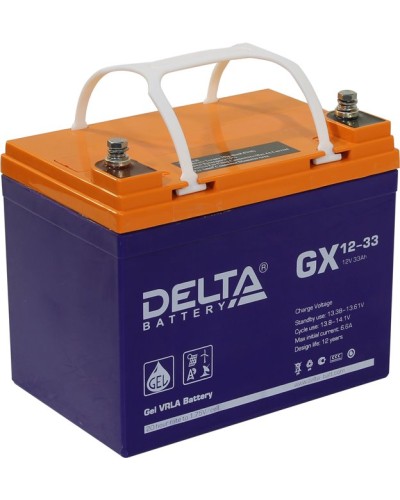 Аккумулятор свинцово-кислотный Delta GX 12-33 в Октябрьском Электротехническое оборудование Pintop.ru