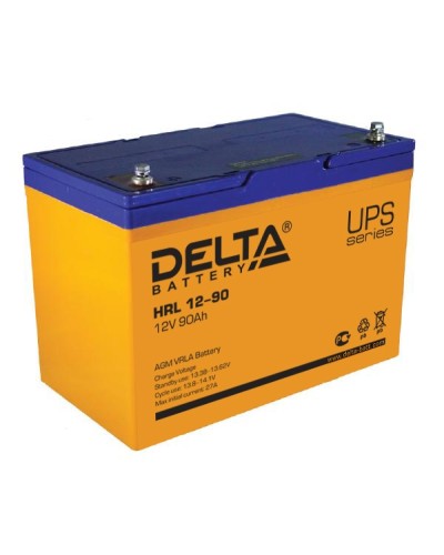Аккумулятор свинцово-кислотный Delta HRL 12-90 в Октябрьском Электротехническое оборудование Pintop.ru