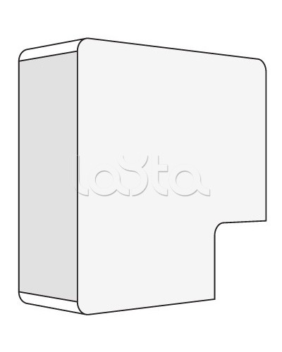 Угол плоский для миниканалов TMC AMP 50x20 DKC 00654 в Октябрьском Аксессуары для кабель-канала Pintop.ru