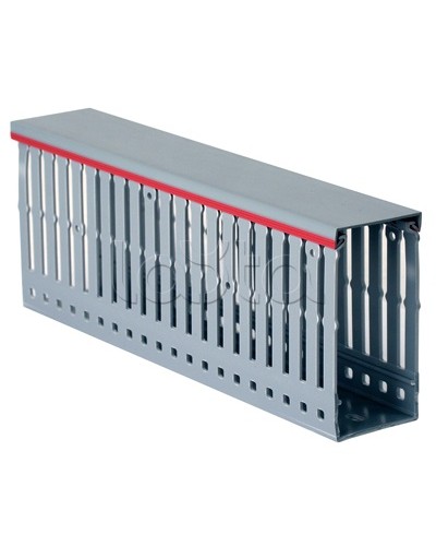 Короб перфорированный, серый RL6 120x60 DKC 01141RL в Октябрьском Аксессуары для кабель-канала Pintop.ru