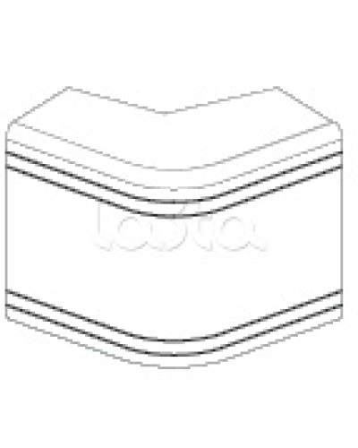 Угол внешний неизменяемый (90°) NEA 80х40 мм DKC 01808 в Октябрьском Аксессуары для кабель-канала Pintop.ru