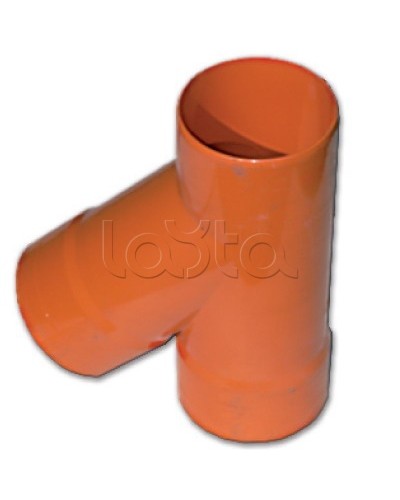 Тройник для двустенных труб одного диаметра ф63мм, 45°, полипропилен DKC 019063 в Октябрьском Повороты, муфты, тройники Pintop.ru