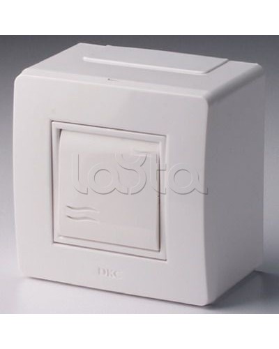 Коробка в сборе с выключателем, белая DKC 10002 в Октябрьском Аксессуары для кабель-канала Pintop.ru