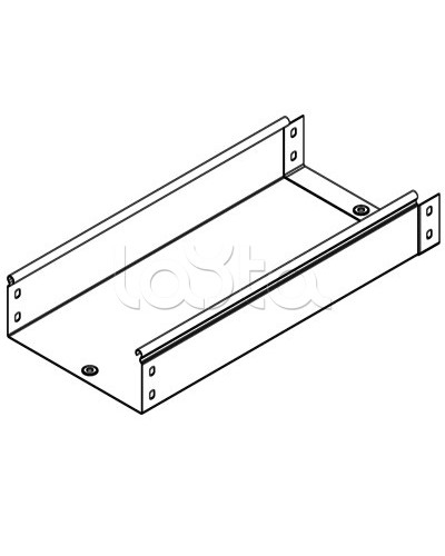 Лоток неперфорированный металлический 150х80 мм L 2000 DKC 35053 в Октябрьском Кабельные лотки Pintop.ru