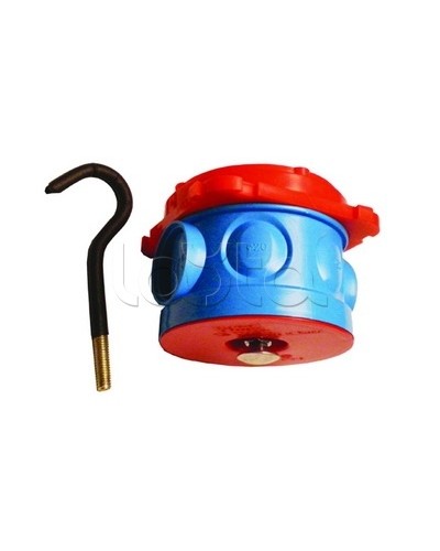 Коробка потолочная с крюком для заливки в бетон, д.70х57мм DKC 59383 в Октябрьском Распределительные коробки Pintop.ru