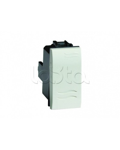 Выключатель типа кнопка, белый, 1мод. DKC 76021B в Октябрьском Аксессуары для стоек и шкафов Pintop.ru