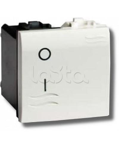 Выключатель двухполюсный белый 2 мод в Октябрьском Аксессуары для стоек и шкафов Pintop.ru