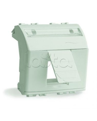 Адаптер для информационных разъемов R&M, белый, 2 мод. DKC 76612B в Октябрьском Аксессуары для стоек и шкафов Pintop.ru