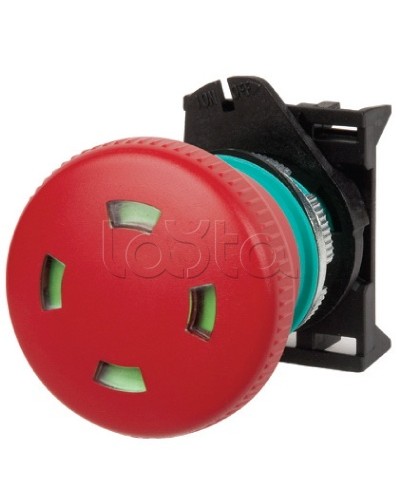 Кнопка аварийная грибовидная типа тяни-толкай с индикацией O 40 DKC ABHT1P4S в Октябрьском Аксессуары для стоек и шкафов Pintop.ru